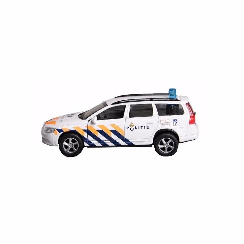 Politie volvo v70 speelgoed auto 14 cm