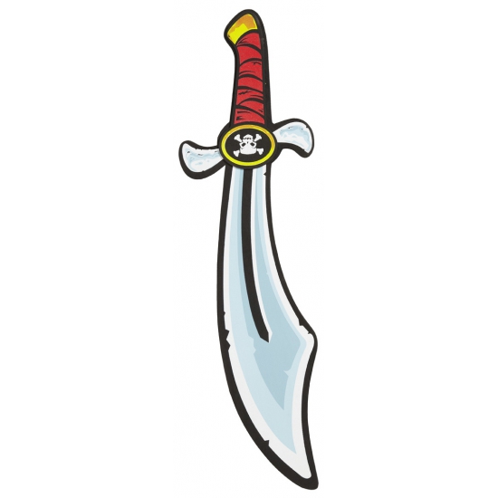 Rubberen piraten speelgoed zwaard 41 x 33 cm