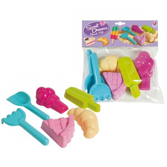 Zandbak speelgoed zoet zandvormen 6 delig