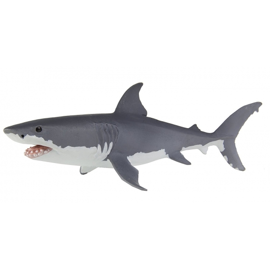 Speelgoed witte haai 13 cm
