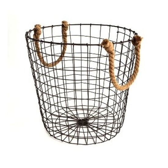 Haardhout mand van metaal 40 cm