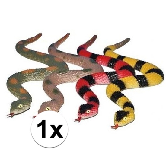 Plastic speelgoed ratelslang 29 cm
