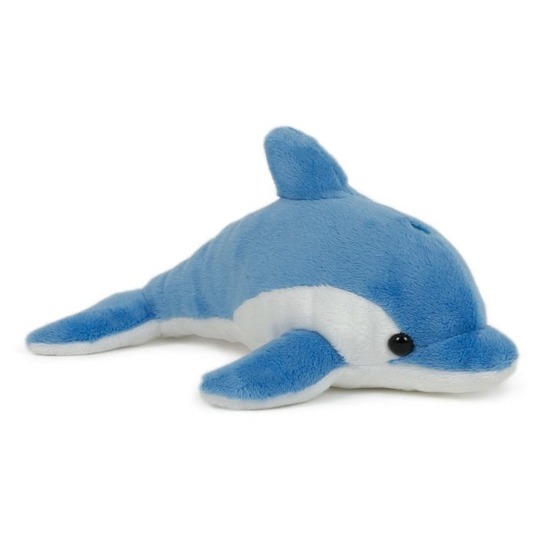 Pluche dolfijn knuffeldier blauw 20 cm speelgoed