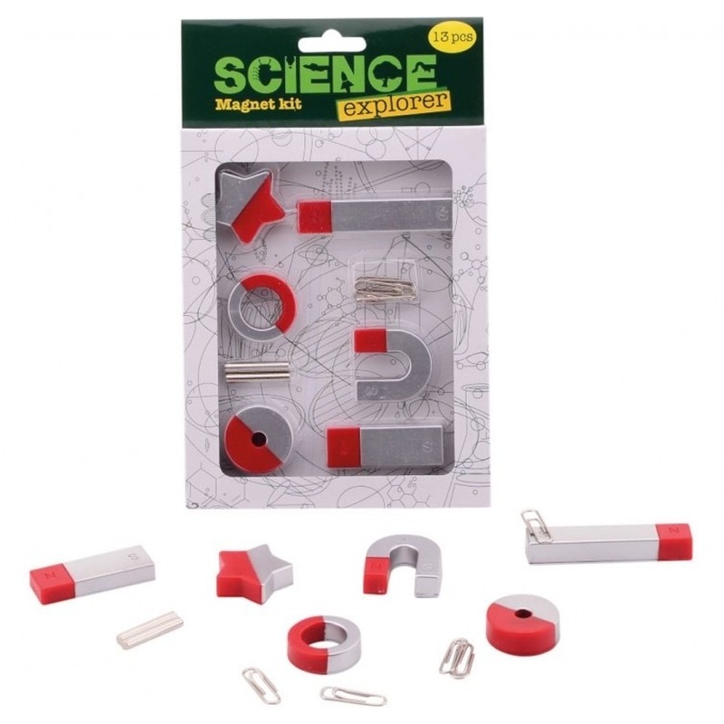 Wetenschap speelgoed magneten set 13 delig