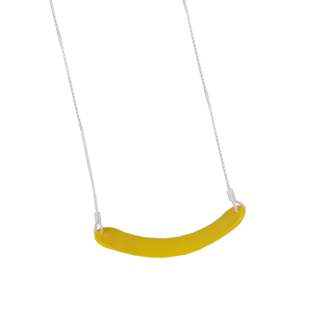 Buitenspeelgoed flexibel schommel plankje geel 67 cm