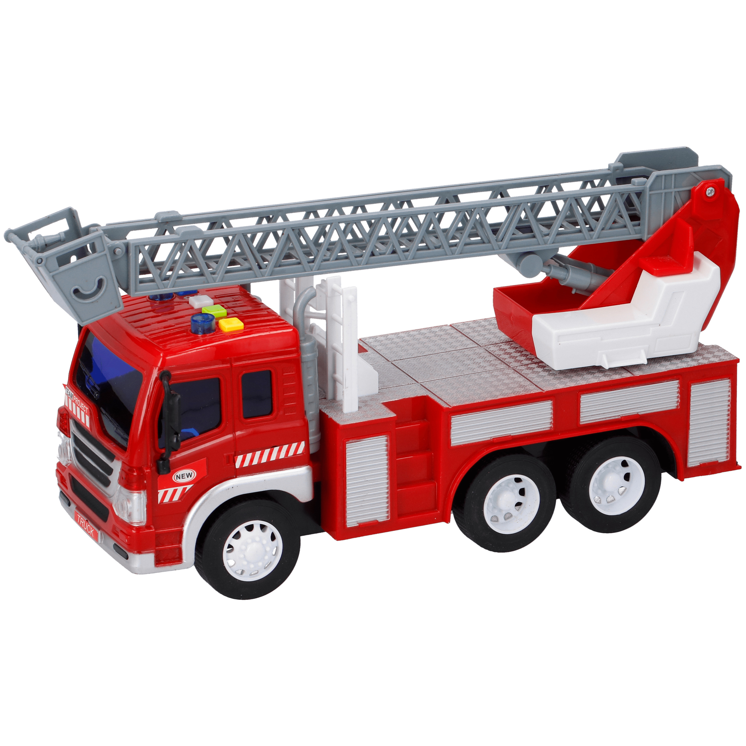 Speelgoed brandweerwagen met licht effecten en sirenegeluid 27 5 x 10 x 14 cm