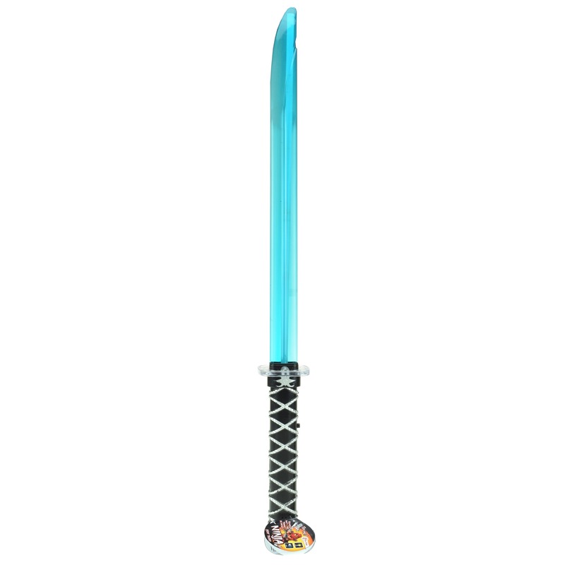 Ninja speelgoed zwaard met blauw licht en geluid 66 cm